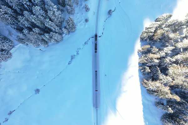 Train from above