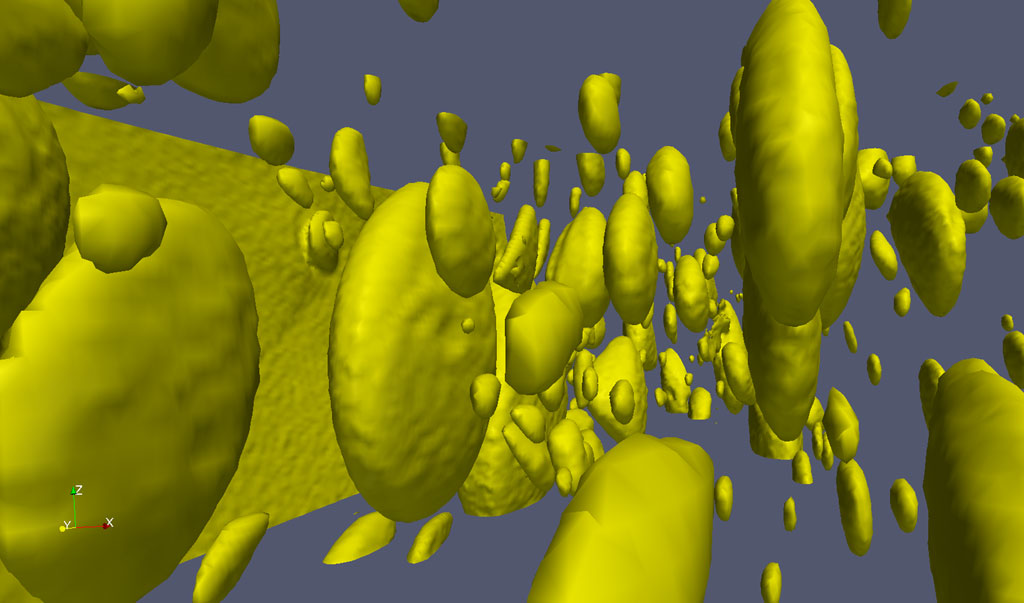 Enlarged view: 3D-reconstruction of magma  