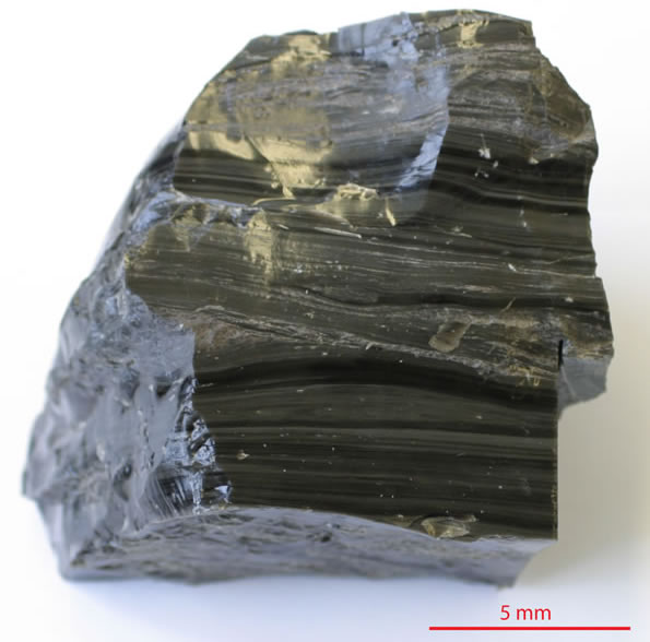 Enlarged view: Banded obsidian  